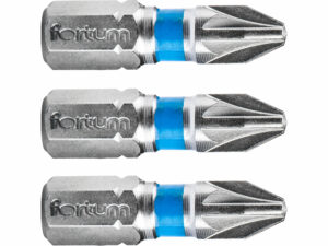 Bit krížový 3ks, PZ 2x25mm, S2, FORTUM