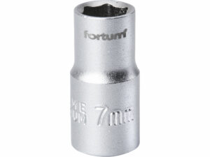 Kľúč nástrčný, 7mm, 1/4”, FORTUM