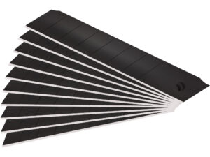 Brity olamovacie do univerzálneho noža, 10ks, 18x0,5mm, 7 segmentov, čierne, SK2, SK2, FORTUM